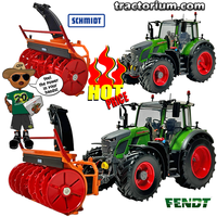 Set Universal Hobbies 6666 Fendt 620 Vario Wiking 7390 Aebi Schmidt Schneefr&auml;sschleuder FS 1